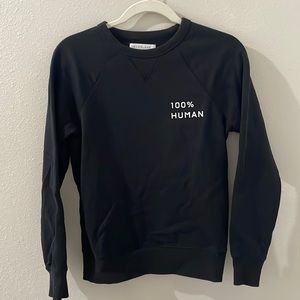 Everlane 100% Human Crewneck Sweater Black Size XXXS